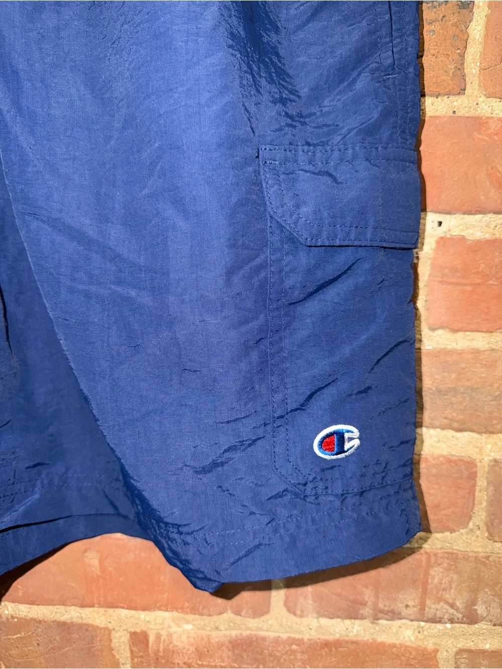 Champion Men's Dark Blue Swim Trunks with Drawstring Summer Swim